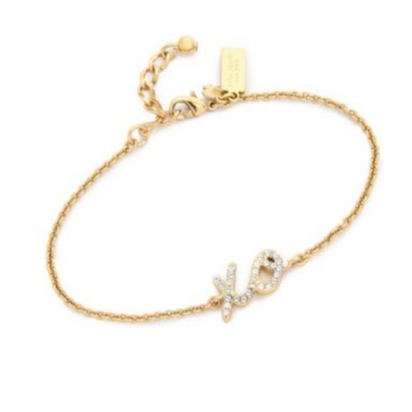 kate spade gold Metallic Xo Bracelet like new - Picture 4 of 7